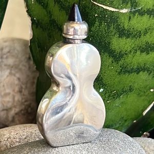Sterling silver an amethyst perfume bottle